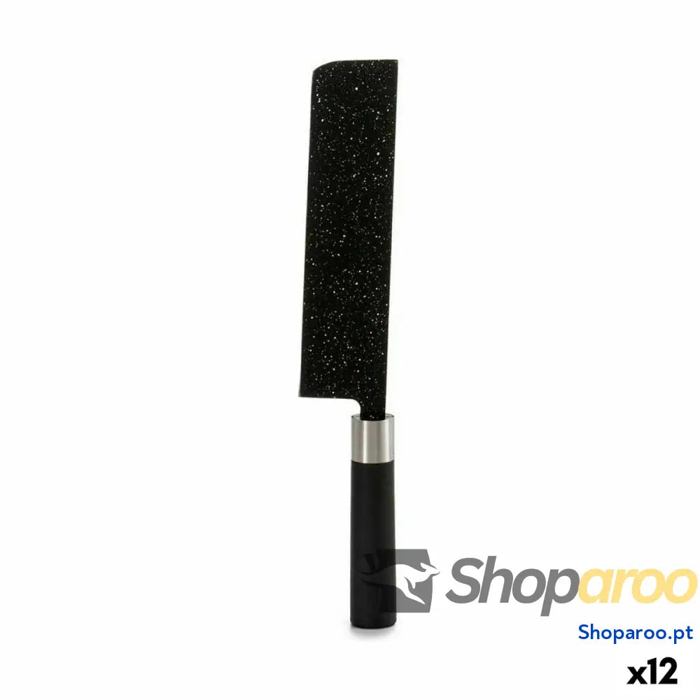 Cutelo de Cozinha Kinvara KT11-5604M08 Preto Aço inoxidável Plástico 5,3 x 33 x 2,3 cm Mármore (12 Unidades)