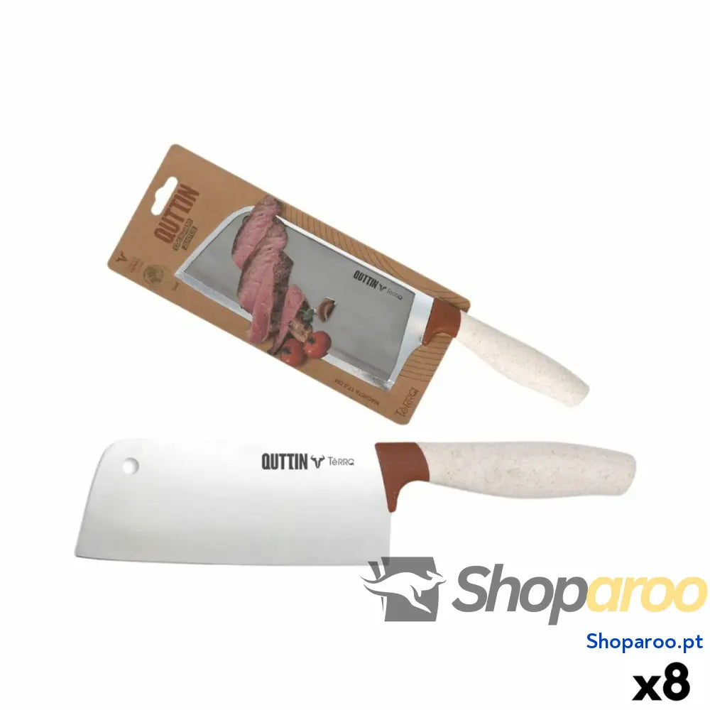 Cutelo de Cozinha Quttin Terra 17,5 cm (8 Unidades)