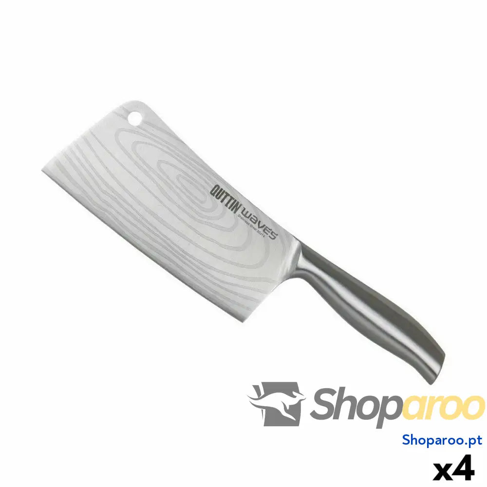 Cutelo de Cozinha Quttin Waves 17 cm (4 Unidades)
