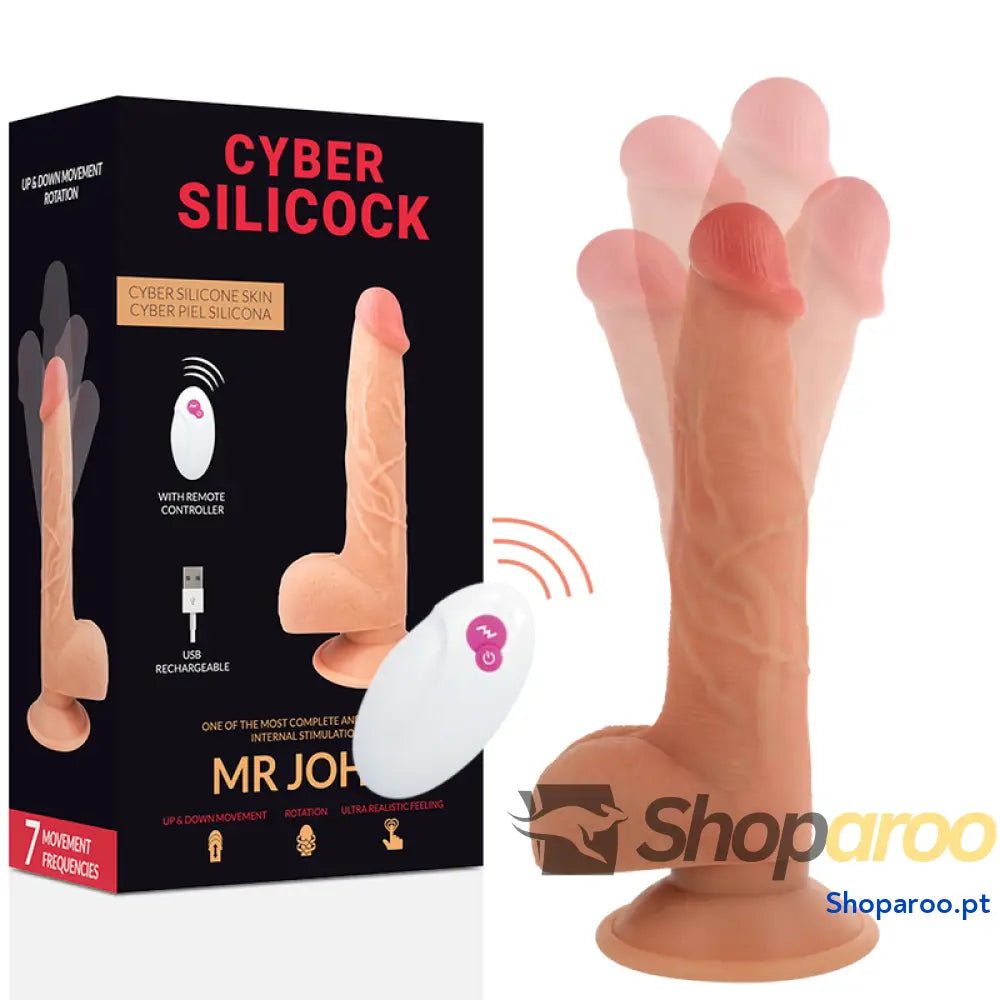 CYBER SILICOCK - CONTROLE REMOTO REALÍSTICO MR JOHN 23.88 CM -O- 4.3 CM