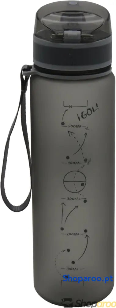 Real Madrid Botella de Agua Deportiva Bidón Cantimplora Color Negro Producto Oficial