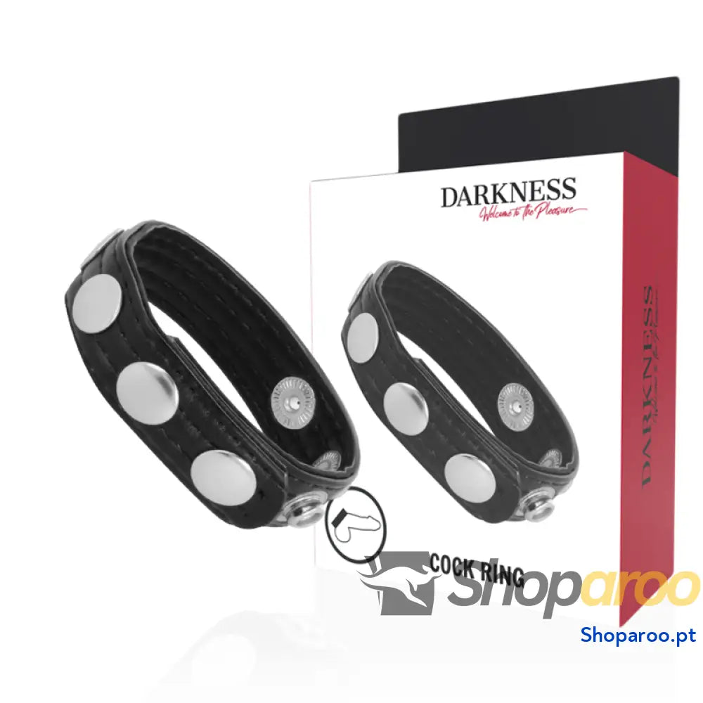 DARKNESS - ANEL DE EREO DE COURO