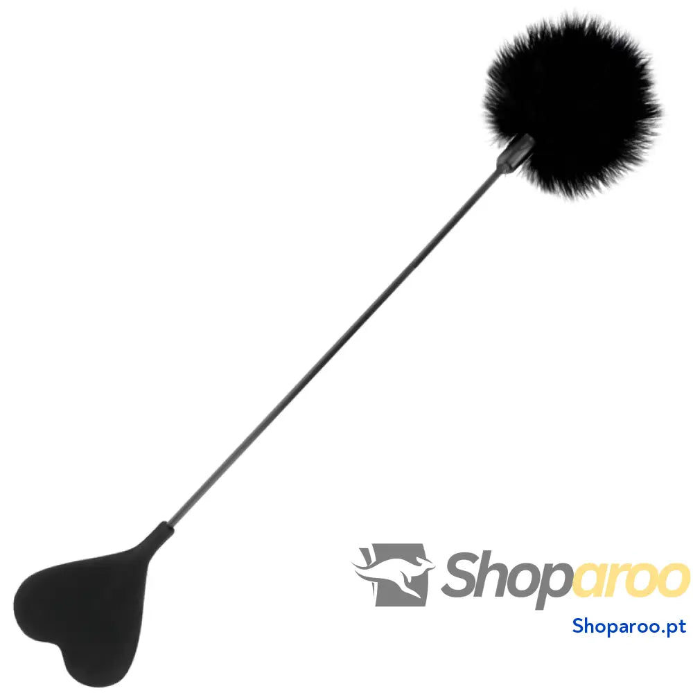 DARKNESS - CHICOTE DE PENAS DE AMOR NEGRO 40 CM