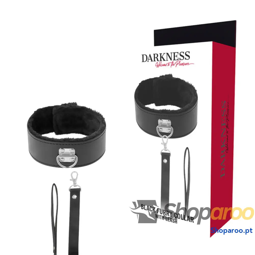 DARKNESS - COLAR FORRO COM CORRENTE DE TITÂNIO