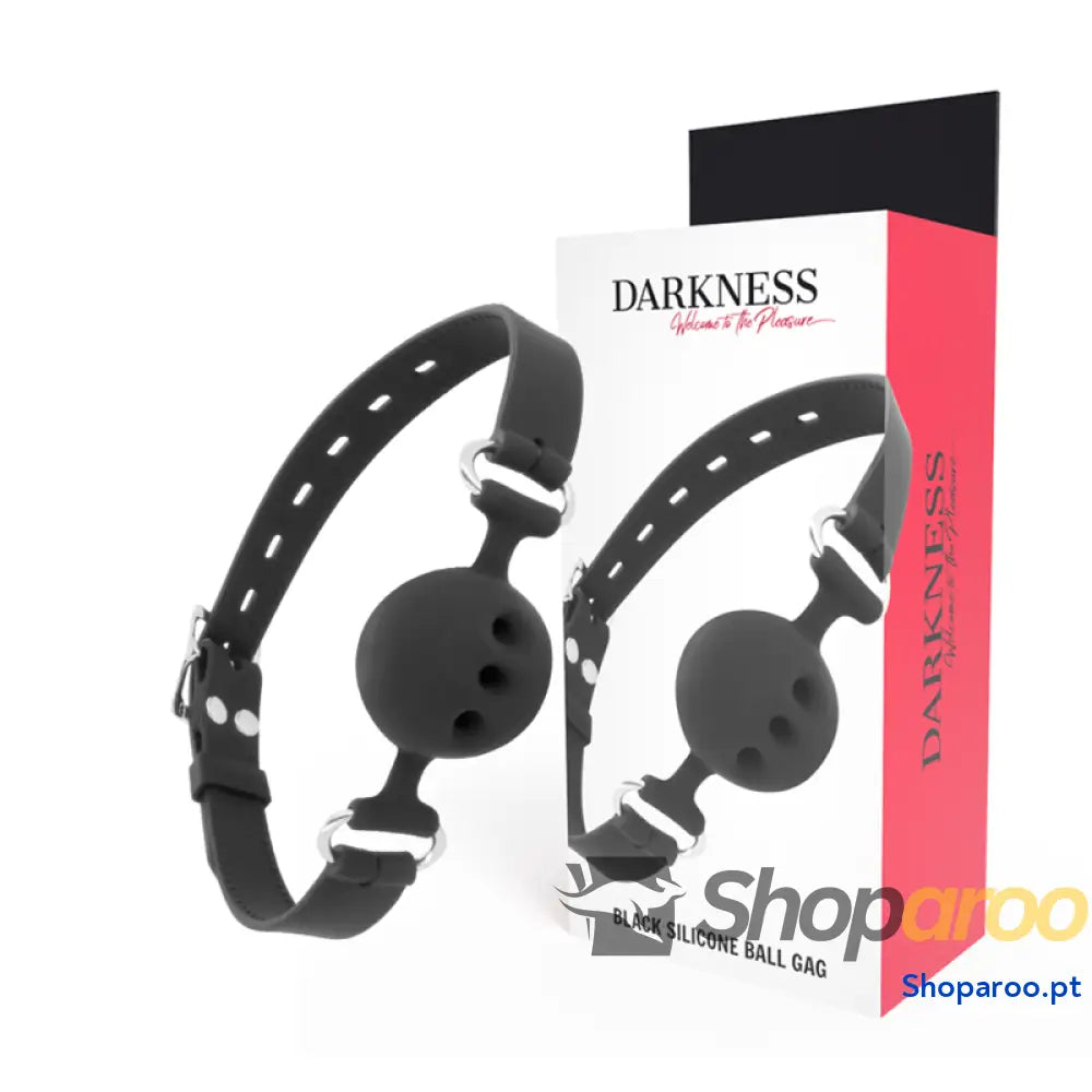 DARKNESS - MORDAA DE SILICONE RESPIRVEL PRETA