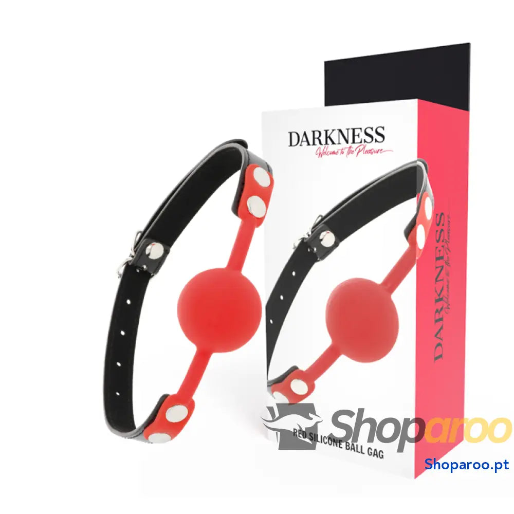 DARKNESS - MORDAÇA DE SILICONE VERMELHA