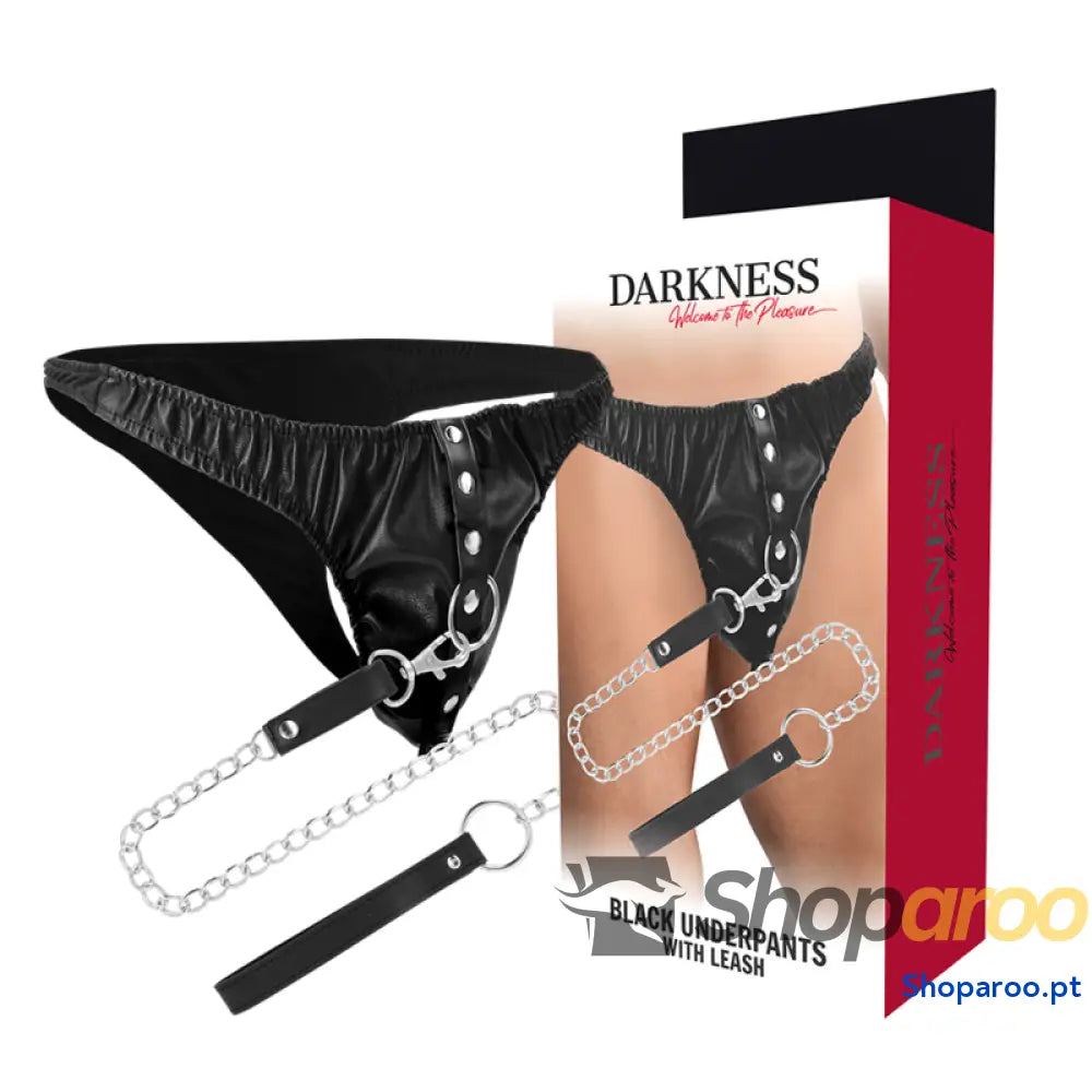 DARKNESS - TANGA DE SUBMISSÃO COM CORRENTE DE METAL