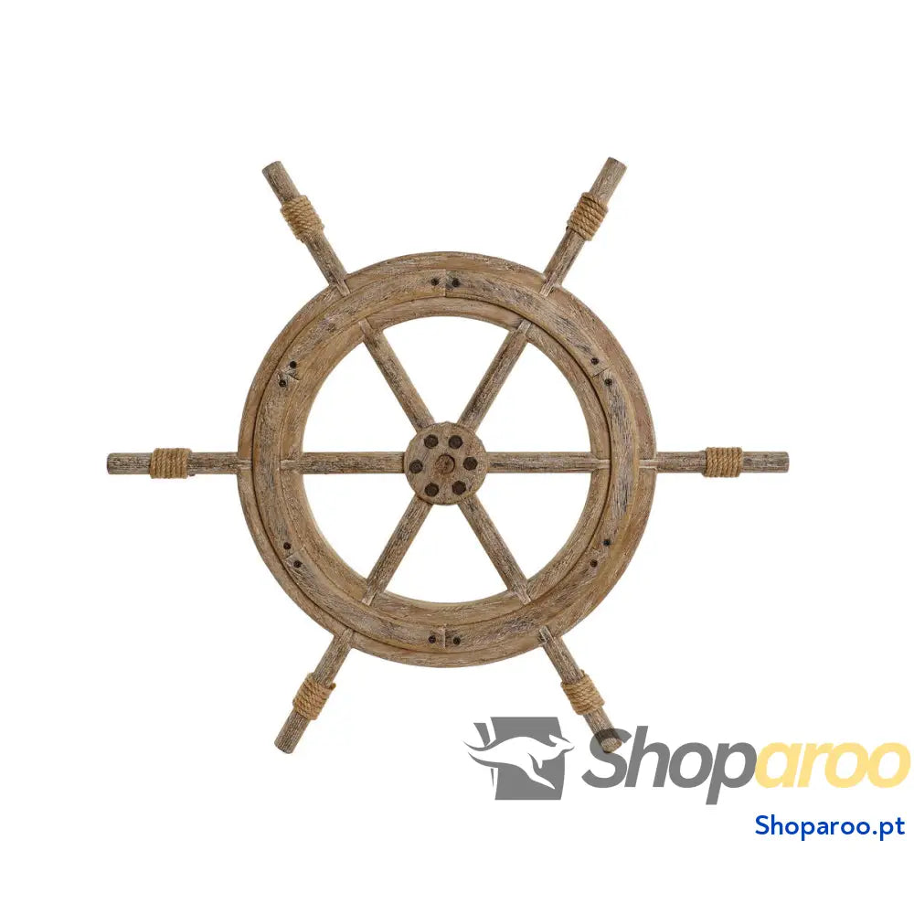 Decoração de Parede Home ESPRIT Natural Leme Acabamento envelhecido 75 x 4 66 cm