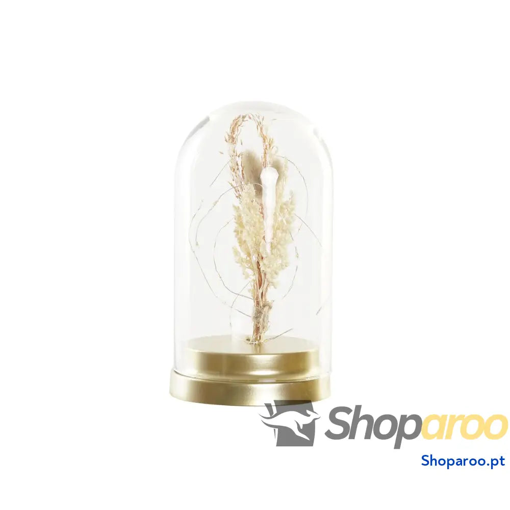 Decoração luminosa DKD Home Decor Metal Cristal Flor 30 x 40 cm 12 x 12 x 22 cm