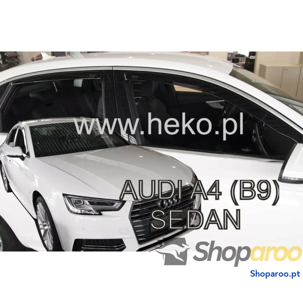 Defletor de vento HEKO HO10253 AUDI A4 (B9) SEDAN Traseiro Frente 4 Peças
