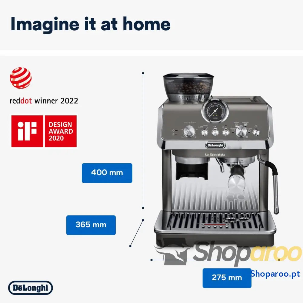 De’Longhi A arte especial Evo EC9255.T máquina de café expresso com função Cold Brew jarro leite profissional sensor