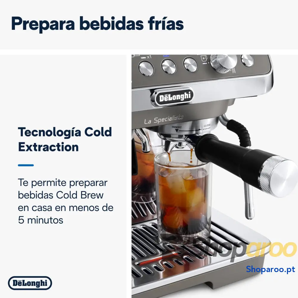 De’Longhi A arte especial Evo EC9255.T máquina de café expresso com função Cold Brew jarro leite profissional sensor