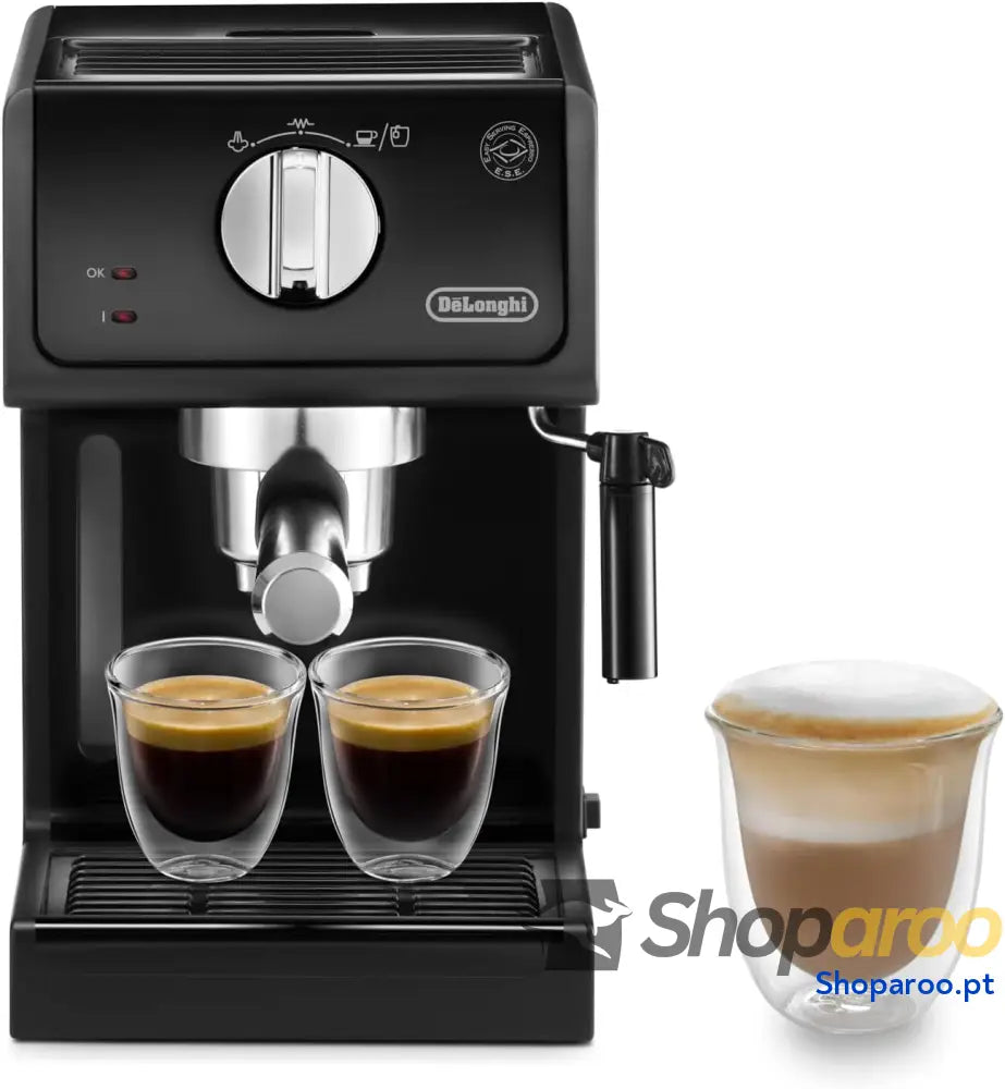 De’Longhi Cafetera Espresso DELONGHI Modelo ECP31.21 Bomba 1100 W 1.1 litros Decibeles Madera Negro