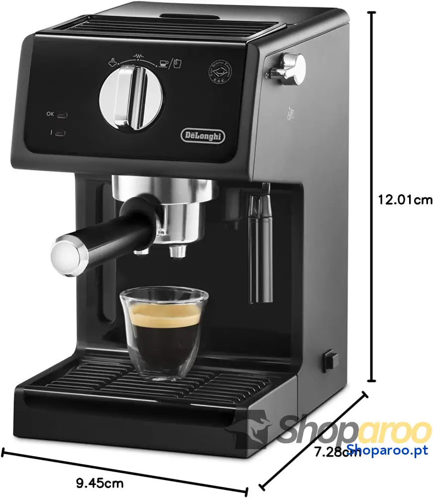 De’Longhi Cafetera Espresso DELONGHI Modelo ECP31.21 Bomba 1100 W 1.1 litros Decibeles Madera Negro