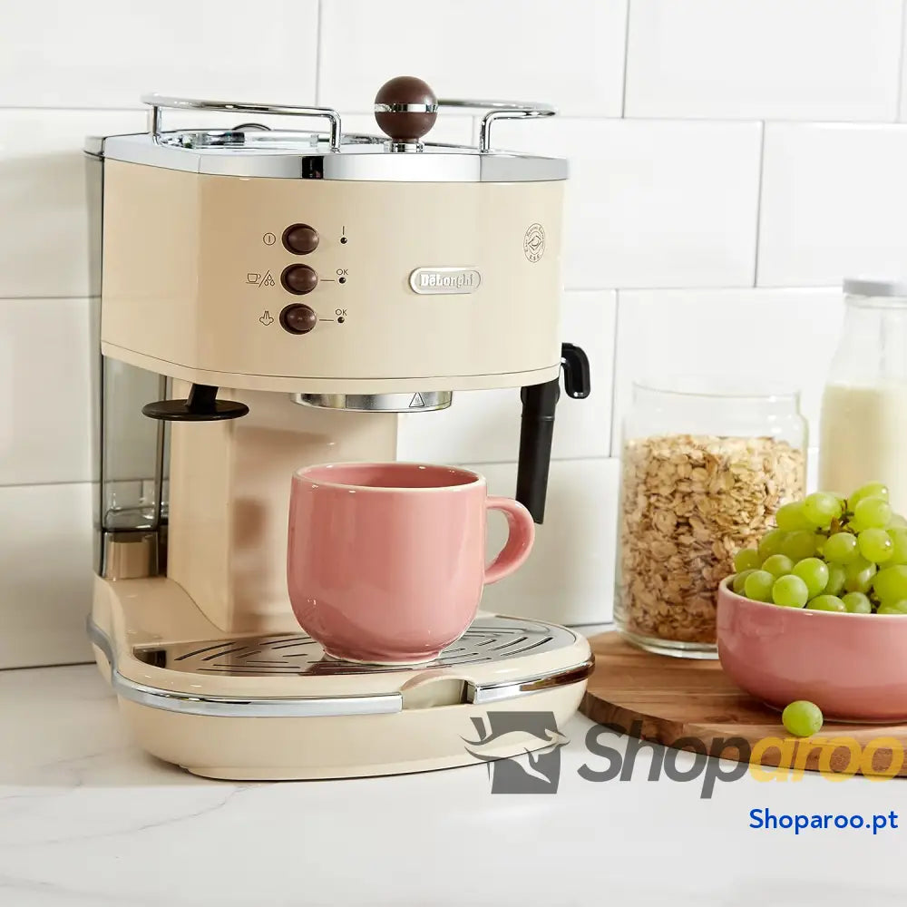 De’Longhi DELONGHI Icona Vintage ECOV 311.BG Mã Quina expresso 1,4 L semi automática tica 1100 W 2 taças decibéis aço
