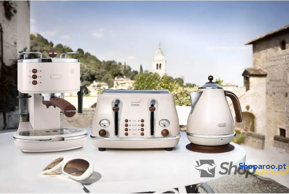 De’Longhi DELONGHI Icona Vintage ECOV 311.BG Mã Quina expresso 1,4 L semi automática tica 1100 W 2 taças decibéis aço