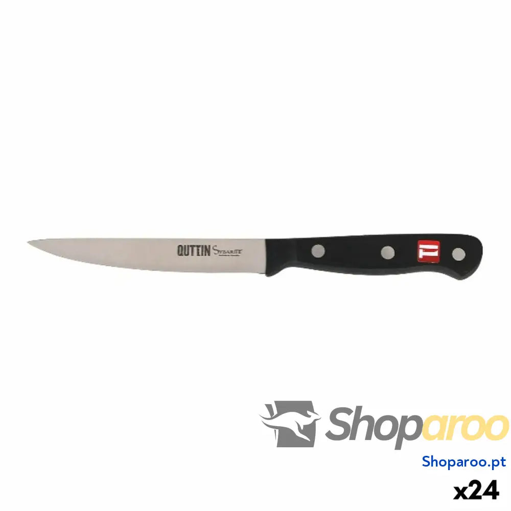 Descascador de Vegetais Quttin Preto Prateado 12 cm (24 Unidades)