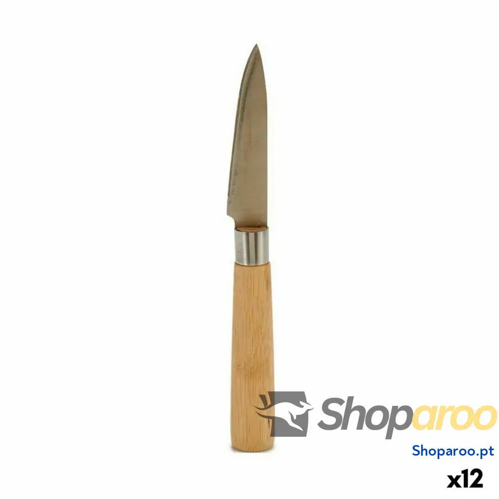 Descascador Kinvara KT116042E Castanho Prateado Bambu Aço inoxidável 22 x 19,5 x 2 cm (12 Unidades)