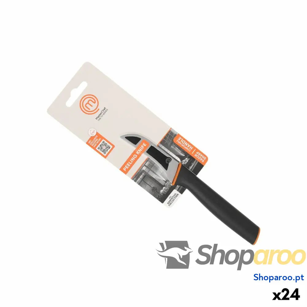 Descascador MasterChef Preto Prateado Aço inoxidável 7,5 cm (24 Unidades)