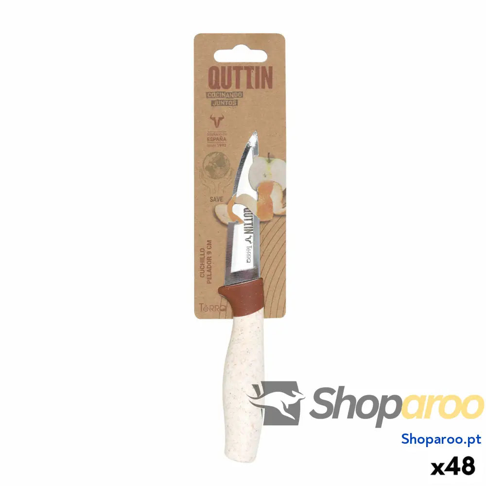 Descascador Quttin Terra Castanho Prateado Aço inoxidável 9 cm (48 Unidades)