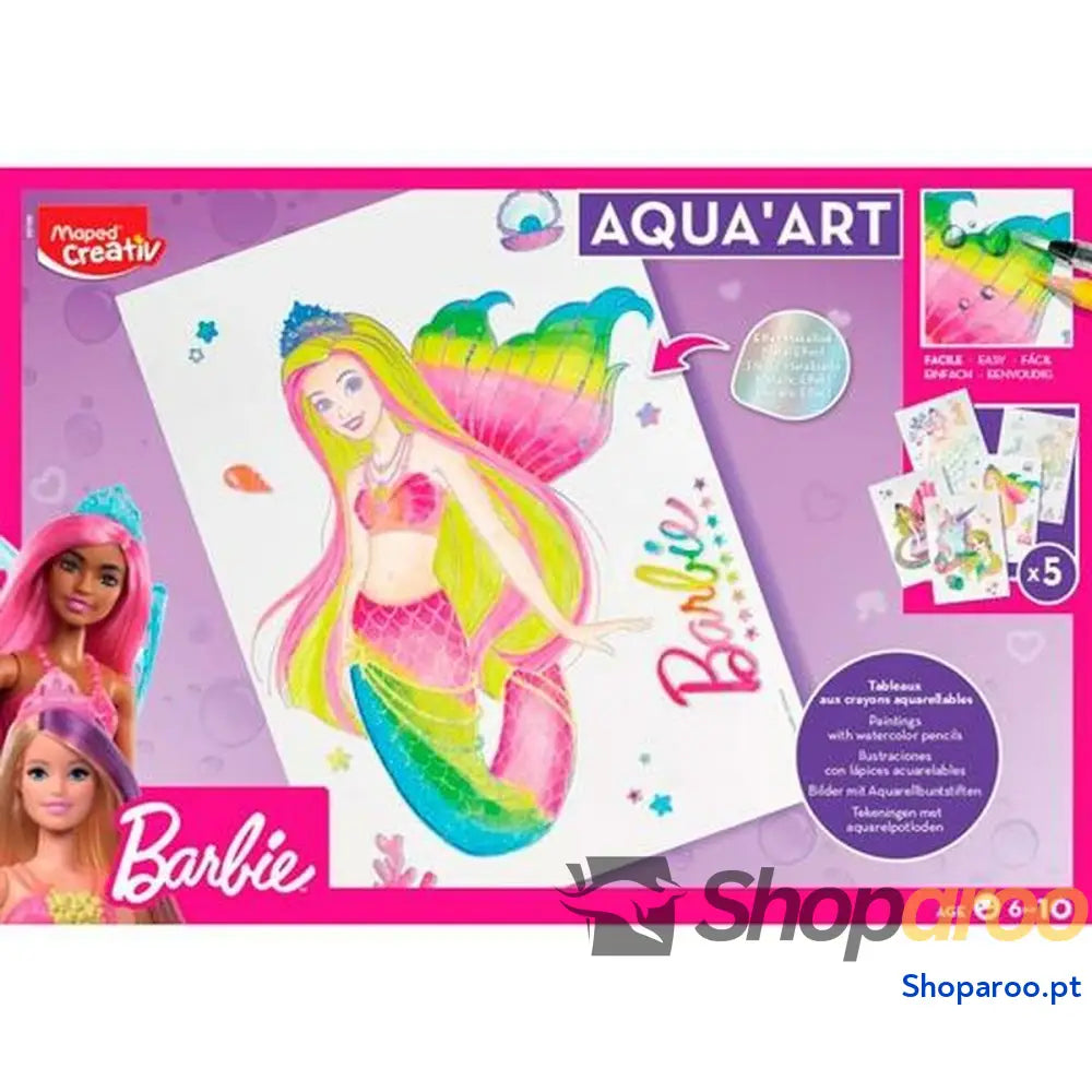Desenhos para pintar Maped Aqua'Art Barbie