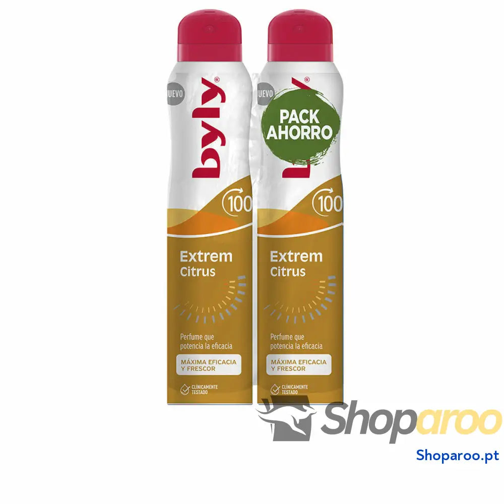Desodorizante em Spray Byly BYLY EXTREM CITRUS 2 Peças