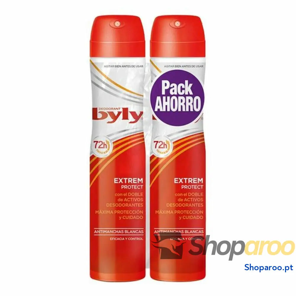 Desodorizante em Spray Extrem Protect Byly 8411104041158 (2 uds) 200 ml