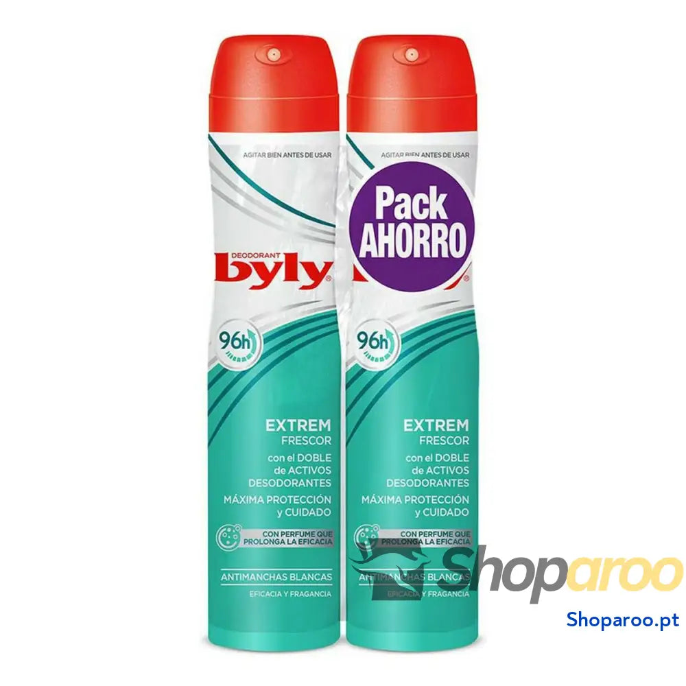 Desodorizante em Spray Invisível Antimanchas Extrem Byly (2 uds)