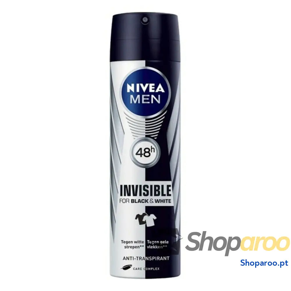 Desodorizante em Spray Men Black & White Invisible Nivea Men Black White Invisible (200 ml) 200 ml