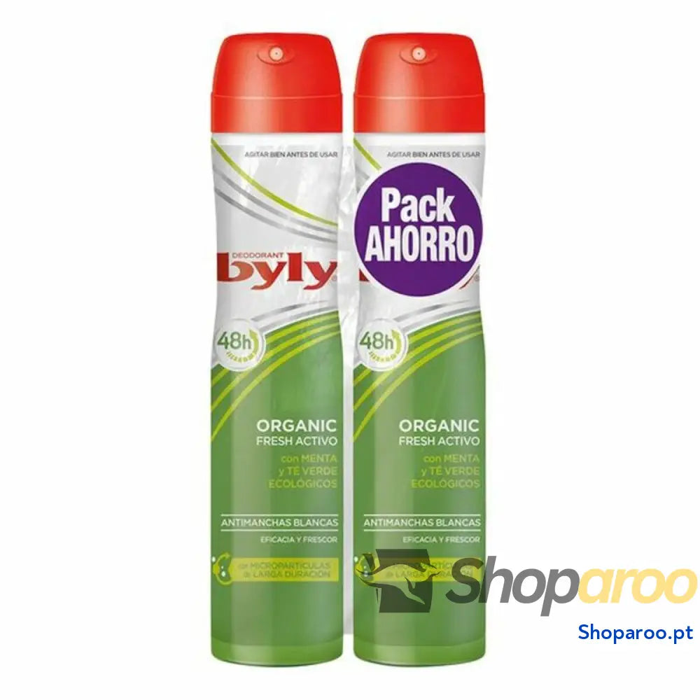 Desodorizante em Spray Organic Extra Fresh Byly (2 uds)