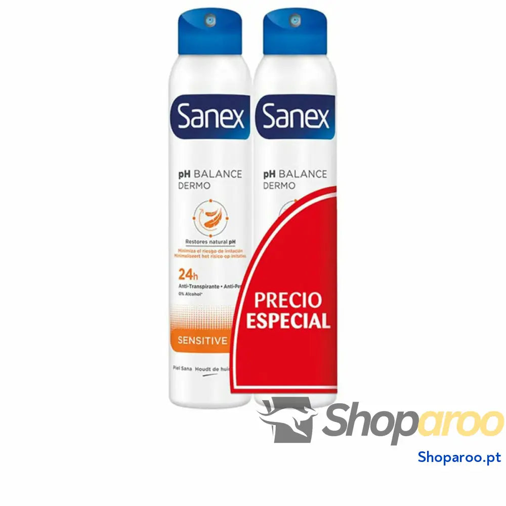 Desodorizante em Spray Sanex Sensitive 2 Unidades 200 ml