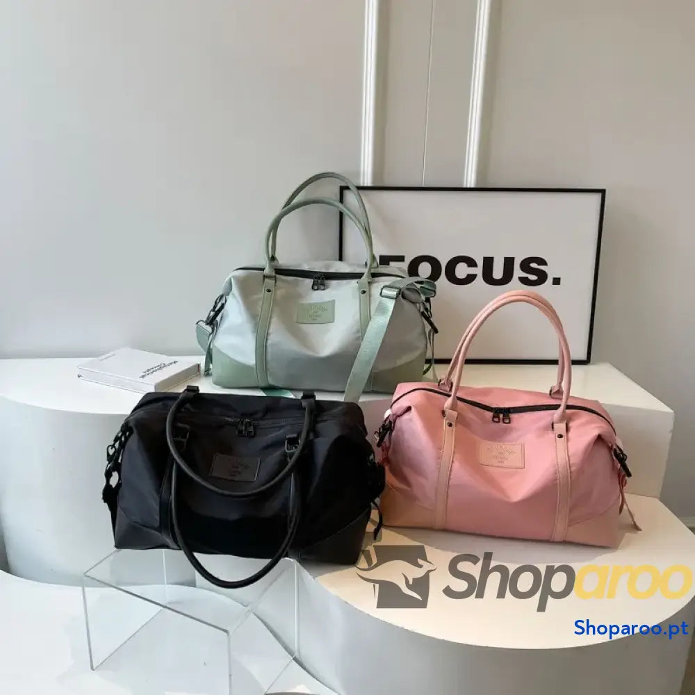 Detachable Crossbody Strap Polyester Travel Bag