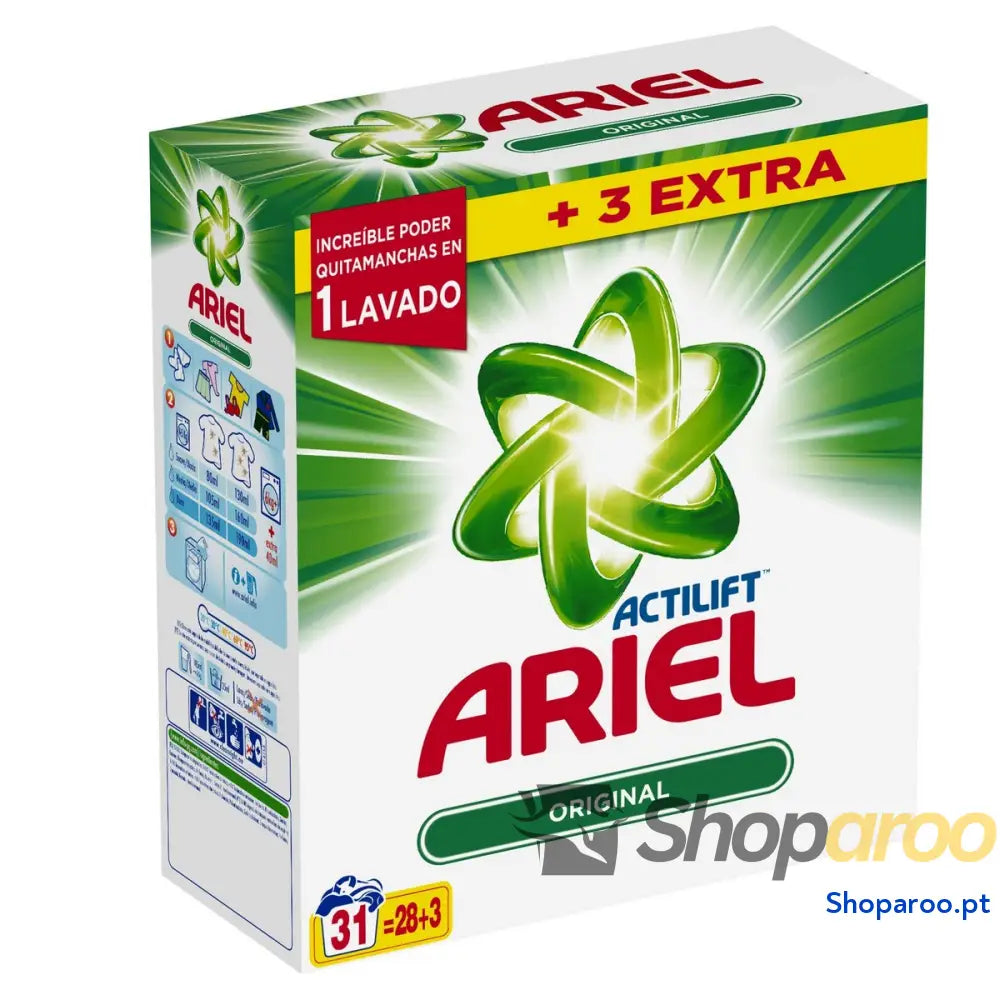 Detergente Ariel Actilift Original 2015 g Em pó 31 Lavagens