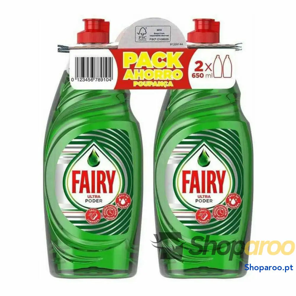 Detergente para a Louça Fairy 8083935 650 ml (2 x ml)