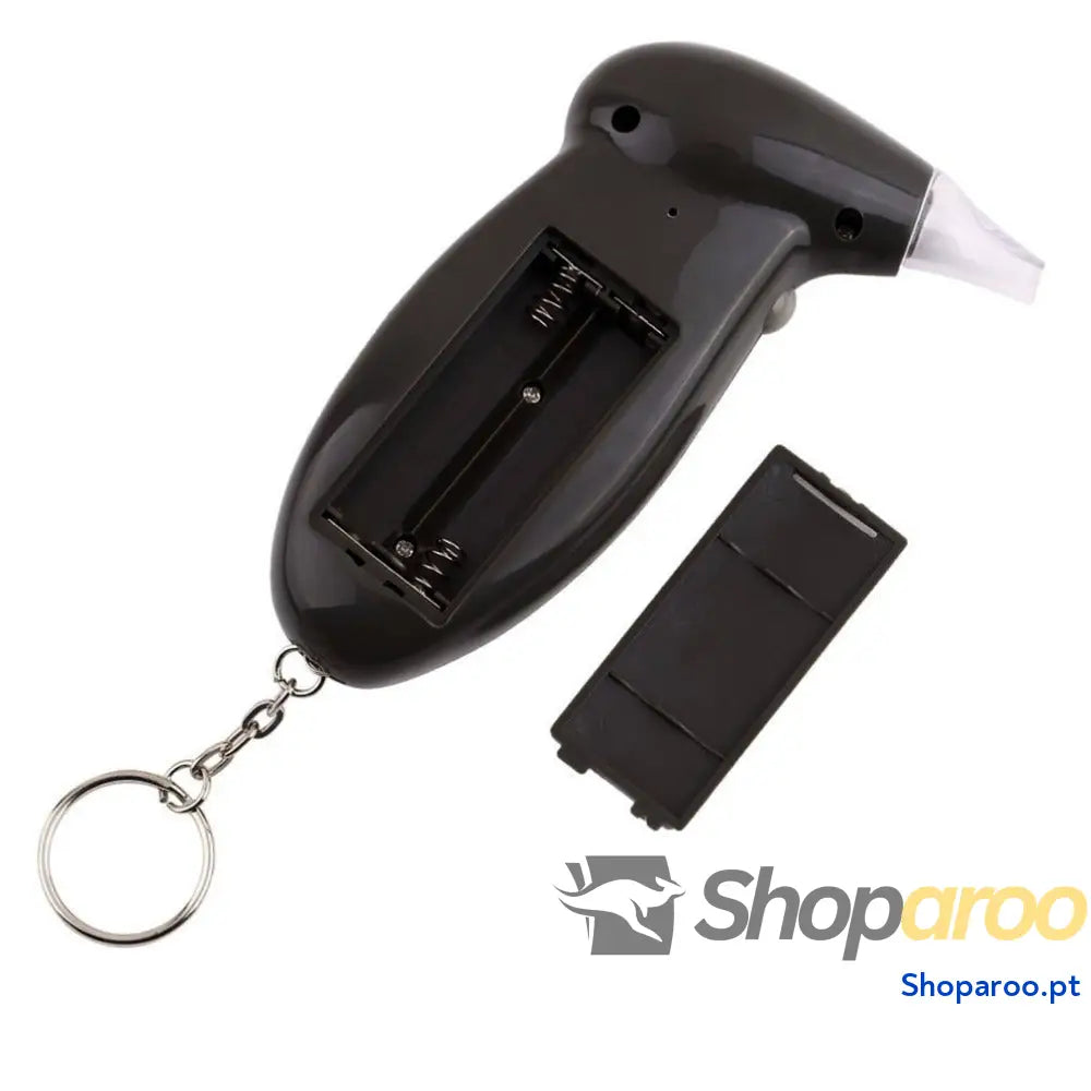 Detetor de Alcool no sangue teste alcoolemia porta chaves dispositivo álcool LCD Preto