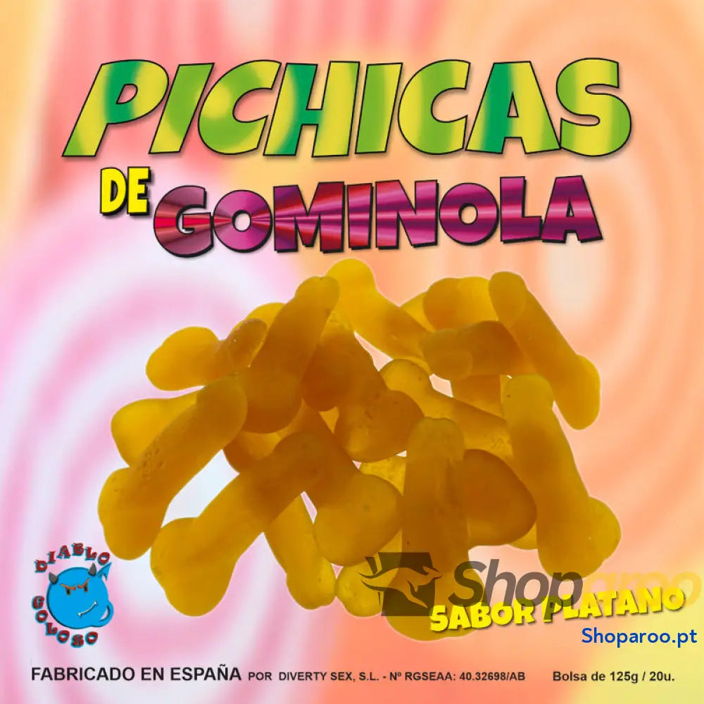 DIABLO GOLOSO - FATIAS DE GOMA DE BANANA