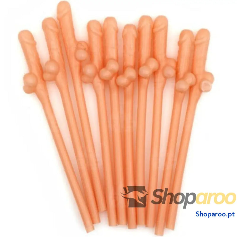 DIABLO PICANTE 10 CANUDOS EM FORMATO DE PÊNIS