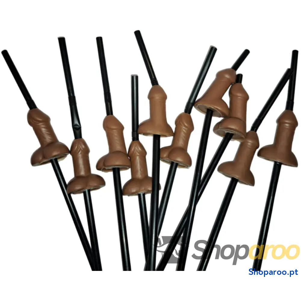 DIABLO PICANTE - BOLSA COM 10 CANUDOS NATURAIS PARA PÊNIS GRANDE