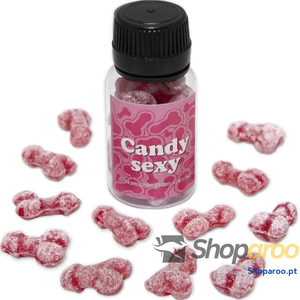 DIABLO PICANTE - CANDY SEXY JAR COM 12 GOMAS SABOR MORANGO-CEREJA