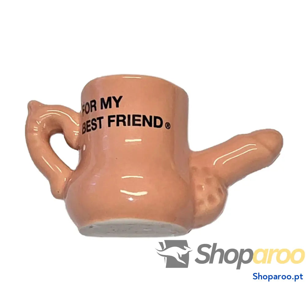 DIABLO PICANTE – CANECA MAGNET DE CERÂMICA COM PÊNIS ELEVADO “PARA MEU MELHOR AMIGO”
