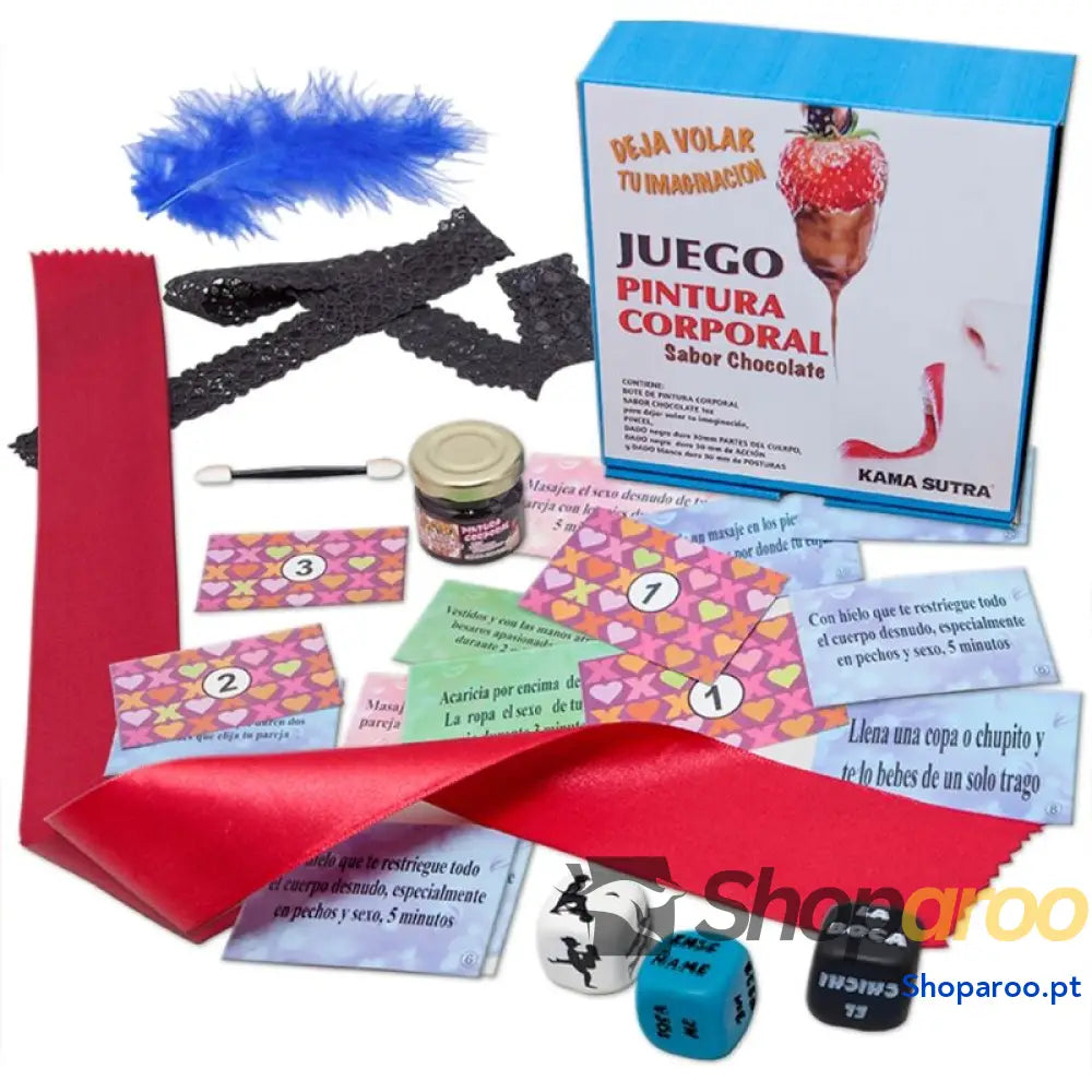 DIABLO PICANTE JOGO DE DADOS COM PINTURA CORPORAL