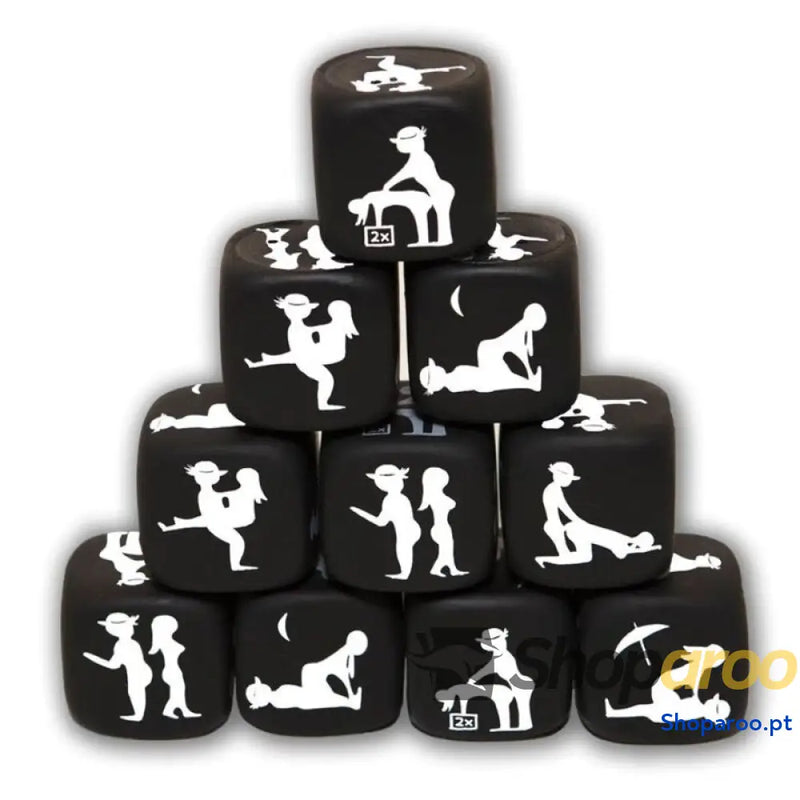 DIABLO PICANTE JOGO DE DADOS POSTURA PRETO