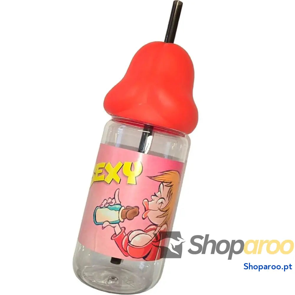 DIABLO PICANTE - MAME EM FORMA DE PÊNIS 360 ML VERMELHO