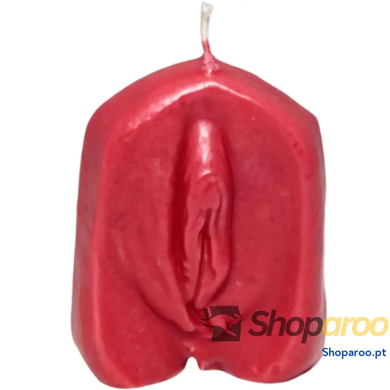DIABLO PICANTE VELA EM FORMA DE VAGINA VERMELHA
