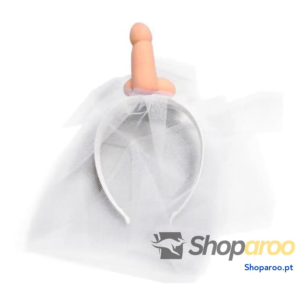 DIABLO PICANTE VÉU DE NOIVA BRANCO COM PÊNIS