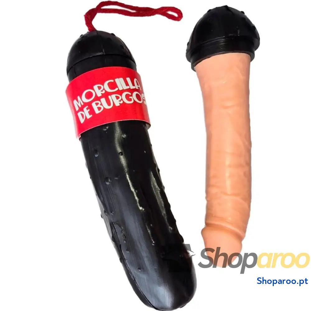 DIABO PICANTE - DILDO DE SALSICHA DE SANGUE DE BURGOS