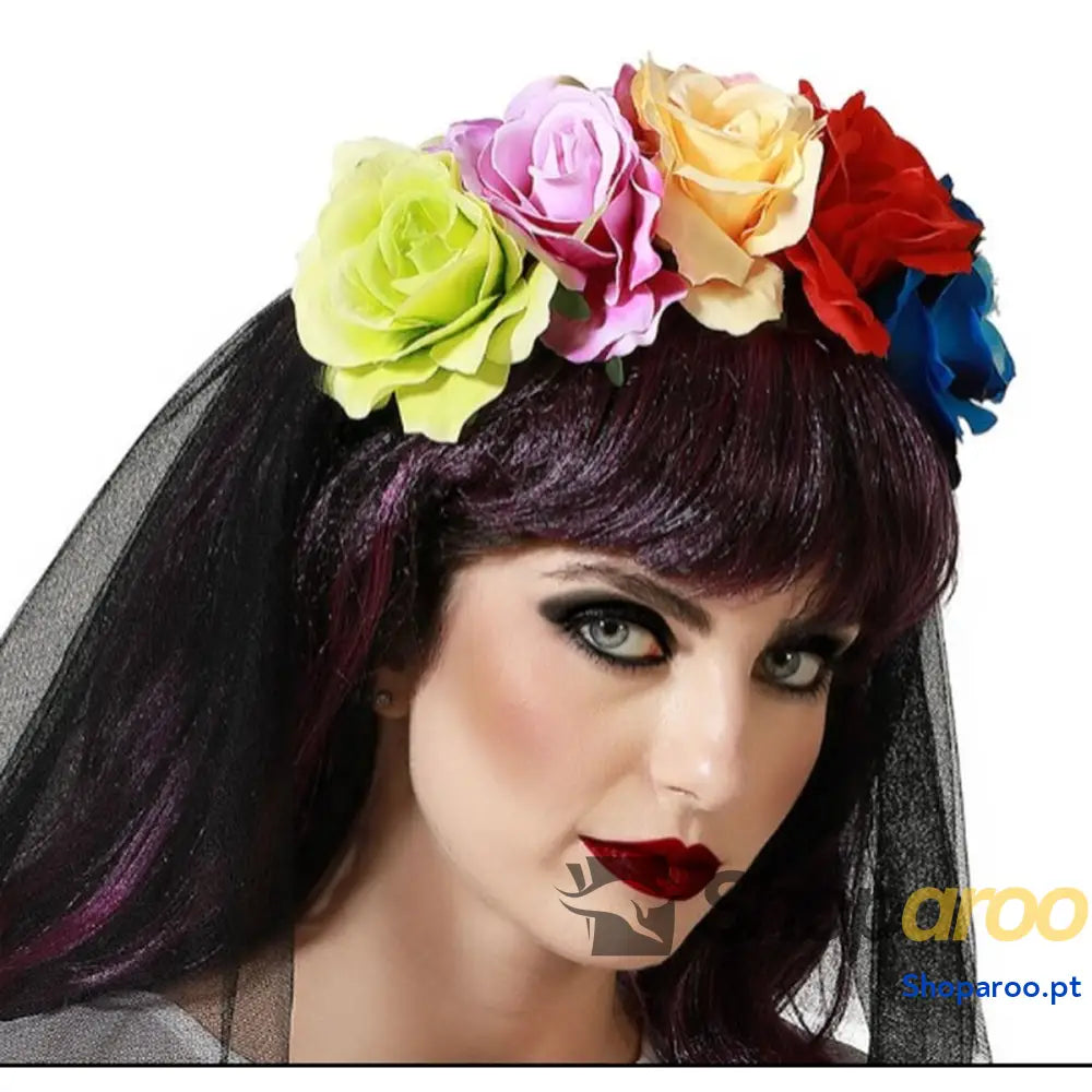 Diadema Bloemen Halloween
