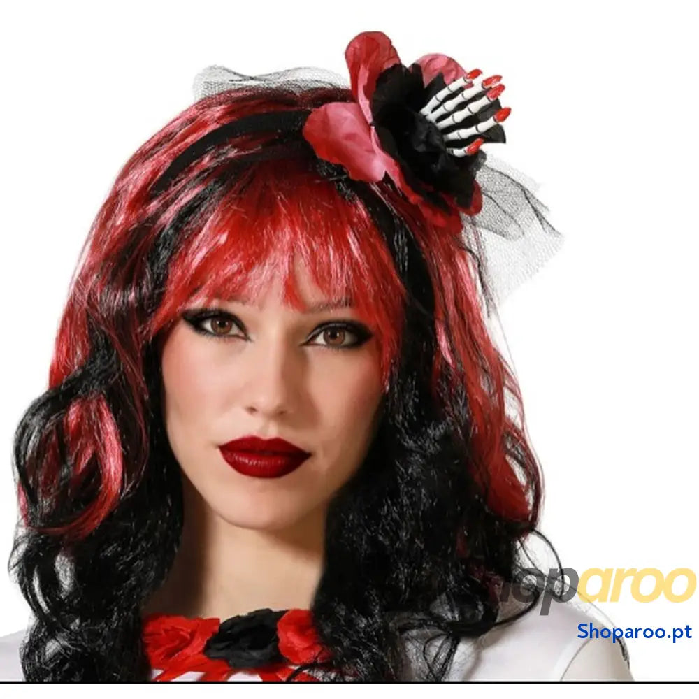 Diadema Vermelho Intenso Halloween