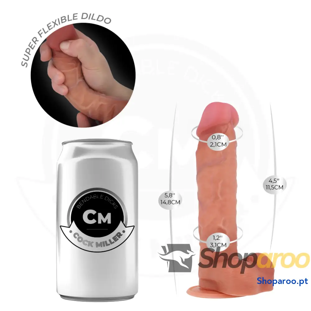 DILDO ARTICULÁVEL HIPERREALISTA 14,8 CM - COCK MILLER