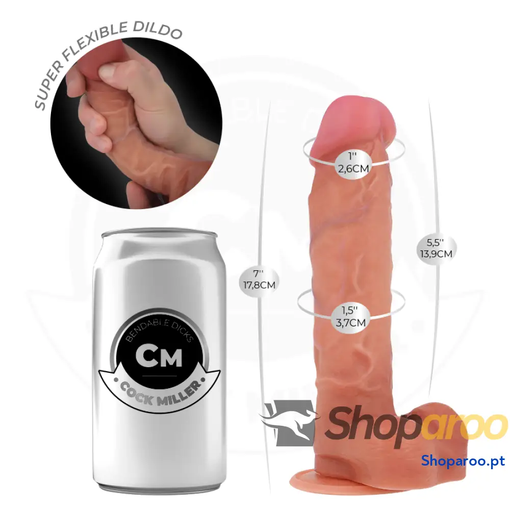 DILDO ARTICULÁVEL HIPERREALISTA 17,8 CM - COCK MILLER